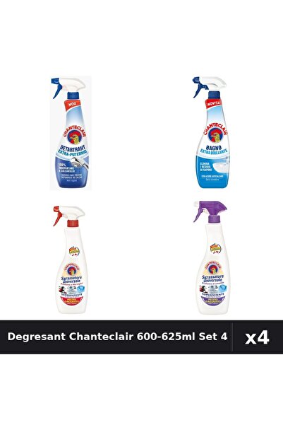 Chanteclair Set 4 Degresant Universal 600-625ml - Marsilia, Lavanda, Extra Pu...