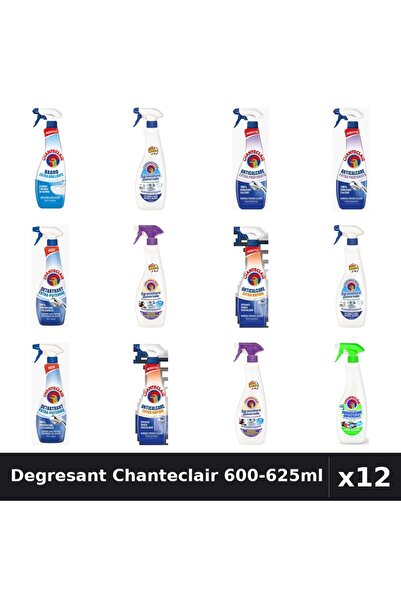 Chanteclair Set 12 Degresant Universal 600ml-625ml - 7 Arome, Anticalcar, Det...