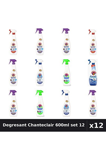 Chanteclair Set 12 Degresant Universal 600ml - 6 Arome, Bicarbonat, Lavanda, ...