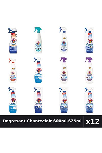 Chanteclair Set 12 Degresant Universal 600ml-625ml - 9 Arome, Anticalcar, Det...