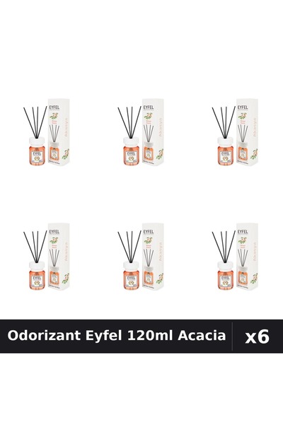 Eyfel Set 6 Odorizant Camera Betisoare Acacia - 120ml Parfum Intens Curatenie