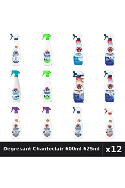Chanteclair Set 12 Degresant Universal 600ml 625ml - 9 Arome Asortate Curatenie