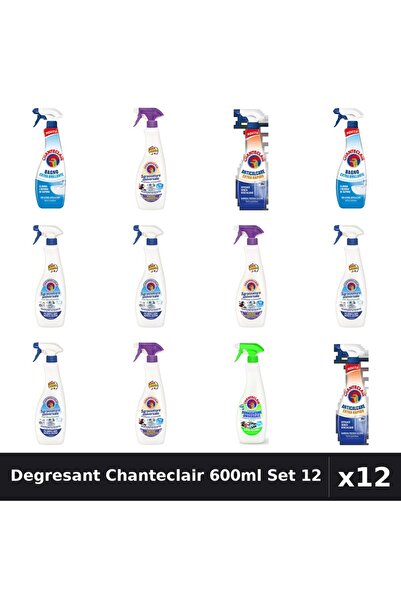 Chanteclair Set 12 Degresant Universal 600-625ml - Bicarbonat, Lavanda, Lămâi...