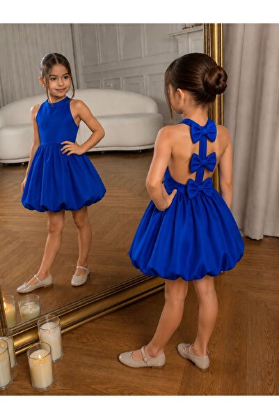 KOKOŞ BEBEK Dalgıç Kumaş Balon Eteklı Elbise - 4/12 Yaş - 31757