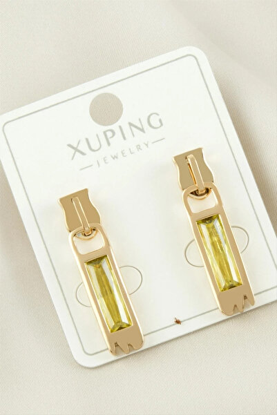 Generic Brand Xuping زيبر الزركون الأحجار الكريمة الأقراط الفولاذية الفاخرة
