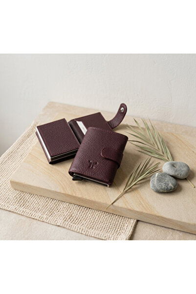 PASSTELL 100% Genuine Leather Credit Card Holder and Wallet with Snap Closure...