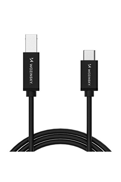 WZK Кабел за принтер WKDDY1S, USB-C - USB-B, 1м, Черен