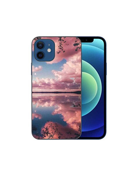 OEM Husa compatibila cu Apple iPhone 12 Silicon Gel Tpu Model Pink Clouds
