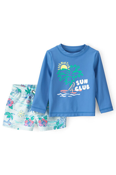 Carter's Erkek Bebek Güneş Koruyucu Mayo Set 6 Ay-24 Ay Mavi