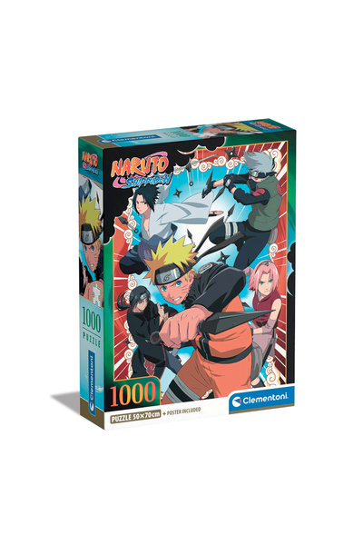 CLEMENTONI Παζλ High Quality Collection Naruto Shippuden 1000 τμχ - Compact Box