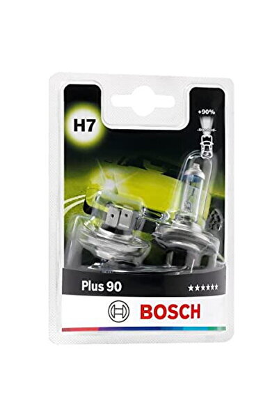 Bosch H7 halogen bulb, 12V, 55W - Plus 90 Box: x2 pieces