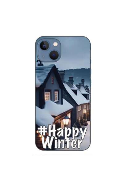 OEM Husa compatibila cu Apple iPhone 13 Silicon Gel Tpu Model Happy Winter