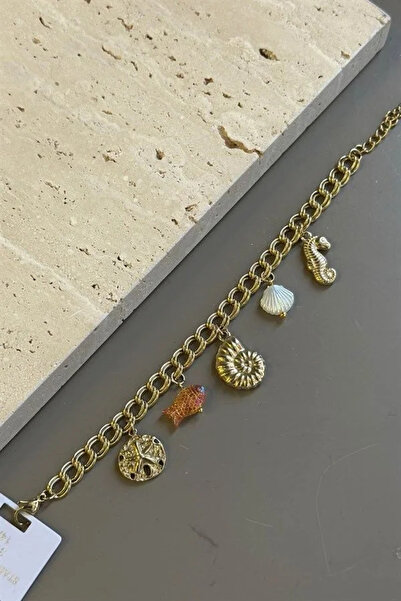 Marsilyan Nvdn- Ieg - Seashell Bracelet - Gold Iegrs-Nvdn1