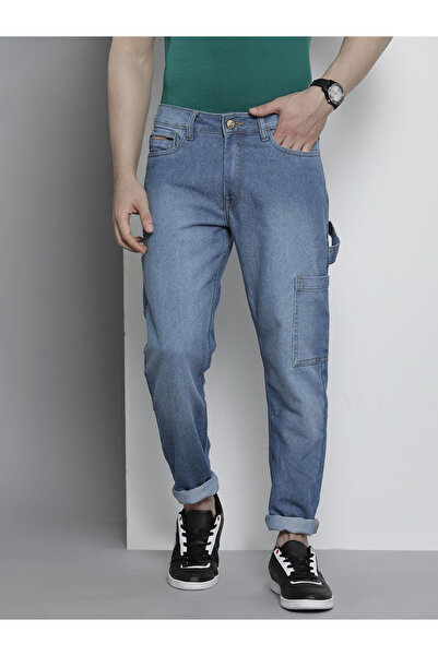 The Indian Garage Co By Styli Men Cargo Pocket Carpenter Jeans