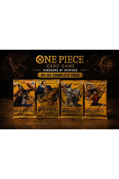 CANTEX TECH One Piece Card Game Booster 4 Yellow Pack 4 Pack of Trading Cards...