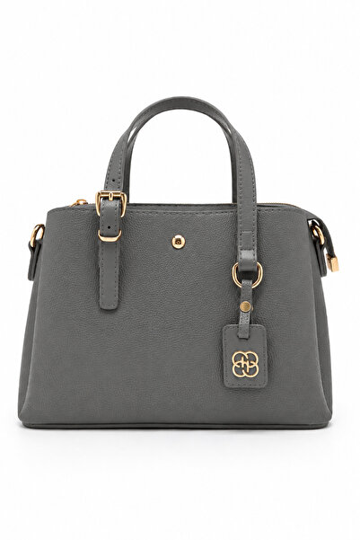 Sellini Liora Gray Women's Bag with Gold Accessories