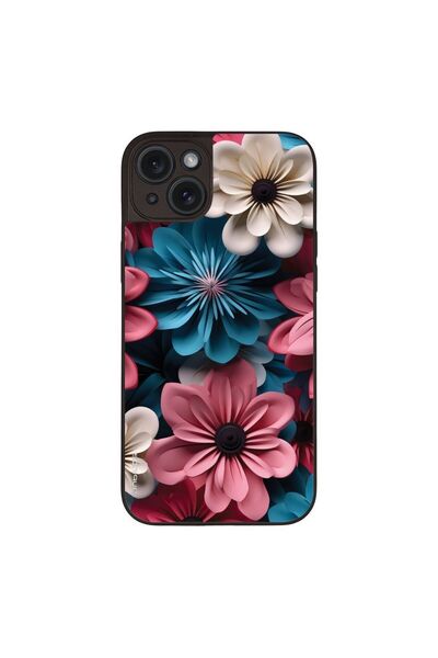 Sonique Θήκη 3D Flower Series για Apple iPhone 15 Plus Ροζ 01