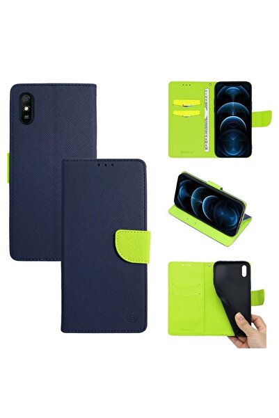 Sonique Θήκη Πορτοφόλι Trend Wallet Xiaomi Redmi 9A / Redmi 9AT Σκούρο Μπλε /...
