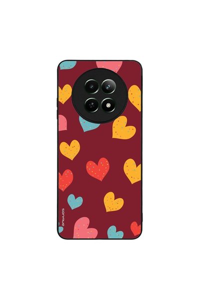 Sonique Θήκη Heart Series για Realme 12 5G / Realme 12x Μπορντώ