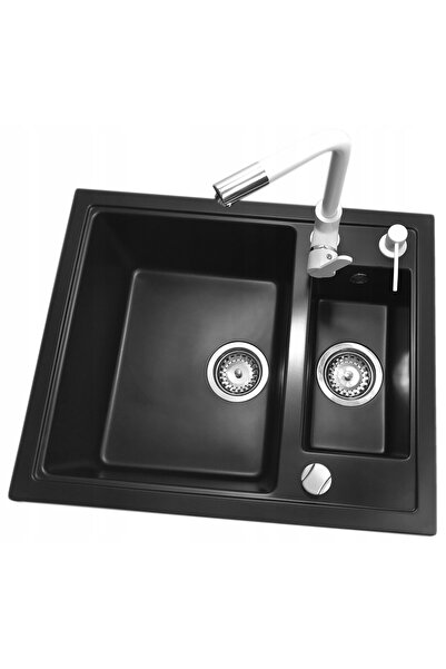 Granitan Set Chiuveta Granit KOS 1.5 Cuve, cu baterie MOVE, dozator si tocator