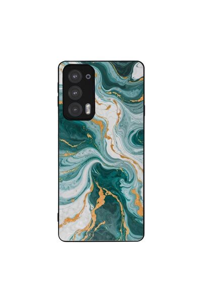 Sonique Θήκη Marble Series για Motorola Edge 20 5G Πράσινο 01
