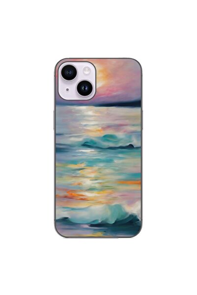 OEM Θήκη συμβατή με Apple iPhone 14 από σιλικόνη gel TPU με σχέδιο ακουαρέλας...