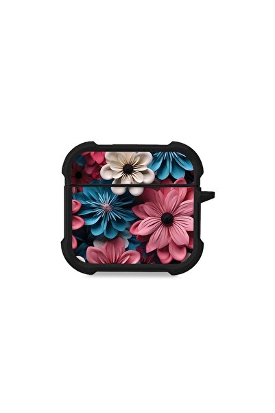 Sonique Θήκη Σιλικόνης 3D Flower Series για AirPods 4 Ροζ 01