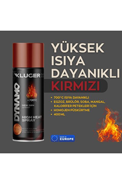 Kluger Dynamo 700°C Isıya Dayanıklı Sprey Boya
