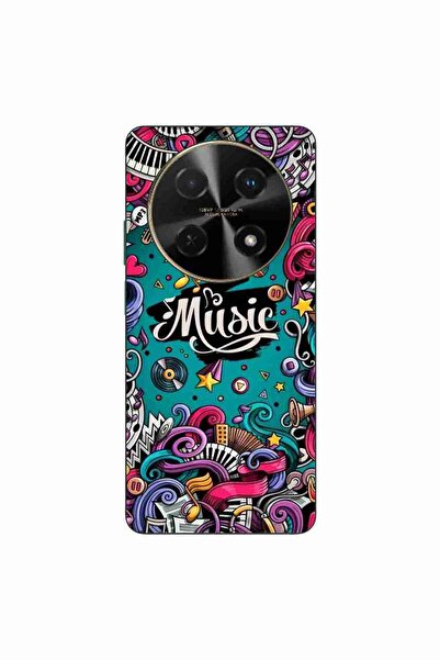 OEM Husa compatibila cu Huawei Nova 12i Silicon Gel Tpu Model Pop Art Music