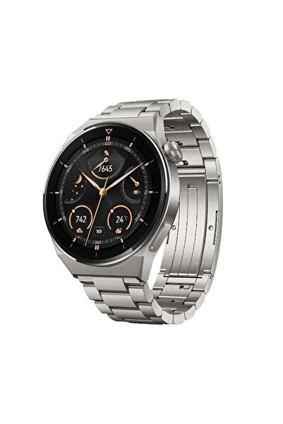 Huawei Watch GT 3 Pro Smartwatch Light Titanium Case Strap 46mm Silver