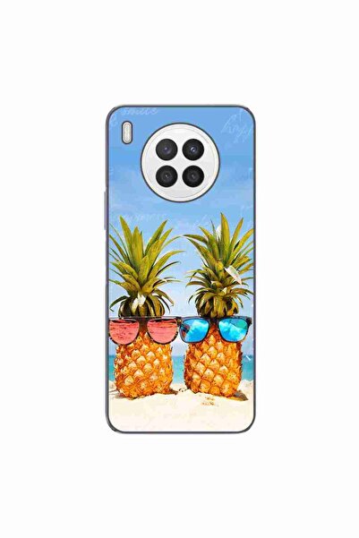 OEM Θήκη συμβατή με Huawei Nova 8i Σιλικόνης Gel TPU Σχέδιο Παραλία Ανανάδες