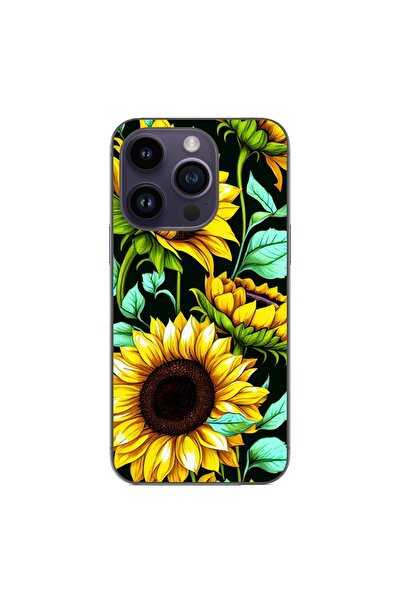 OEM Husa compatibila cu Apple iPhone 15 Pro Silicon Gel Tpu Model Floarea Soa...