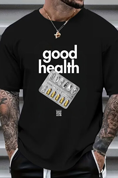 Sarah's Boutique Men's T-shirt – 100% cotton – "Good Health"