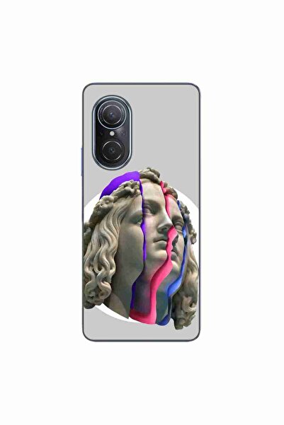 OEM Θήκη συμβατή με Huawei Nova 9 SE Σιλικόνης Gel TPU με σχέδιο Νέον Ερείπια
