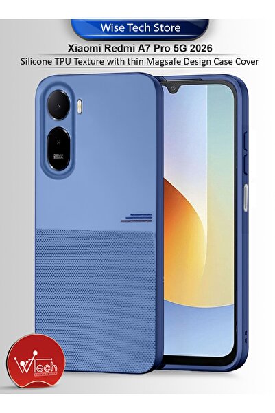 Wtech غطاء حماية من السيليكون الناعم بتصميم عصري لهاتف شاومي ريدمي A7 برو 5G ...