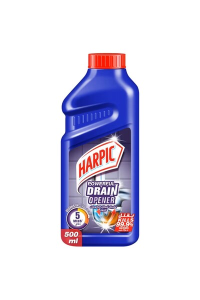 Harpic Powerful Drain Opener Cleaning Gel Blue/Red 500ml