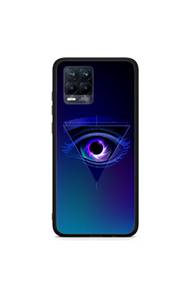 Other Realme 8 Triangular blue eye Black Glossy Θήκη