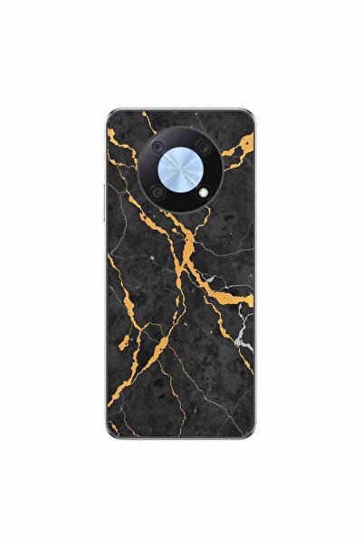 OEM Θήκη συμβατή με Huawei Nova Y90 Σιλικόνης Gel TPU Μοντέλο Μαύρο Χρυσό Μάρ...