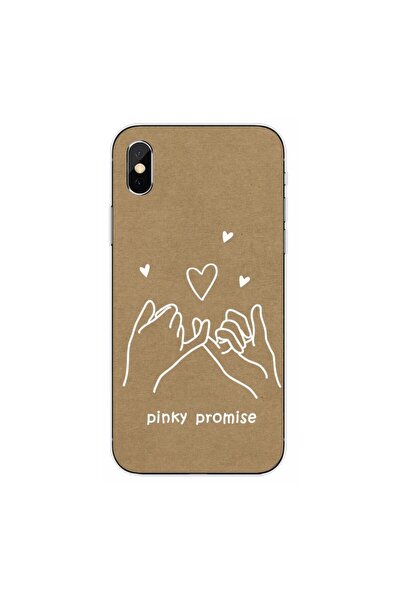 OEM Калъф, съвместим с Apple iPhone X, силиконов гел TPU, модел BFF Pinky Pro...