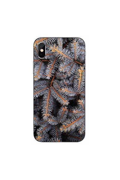 OEM Husa compatibila cu Apple iPhone XS Max Silicon Gel Tpu Model Crengi de Brad