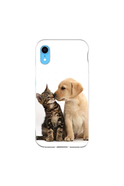 OEM Husa compatibila cu Apple iPhone XR Silicon Gel Tpu Model Pisicuta Catelu...