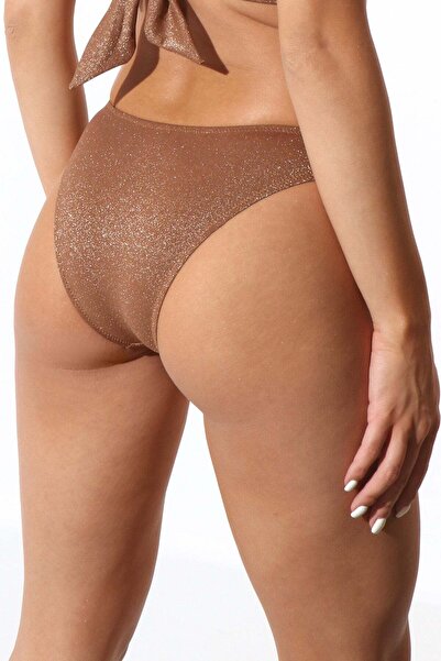 Piera Slip de baie clasic retro maro SCILLA DS727