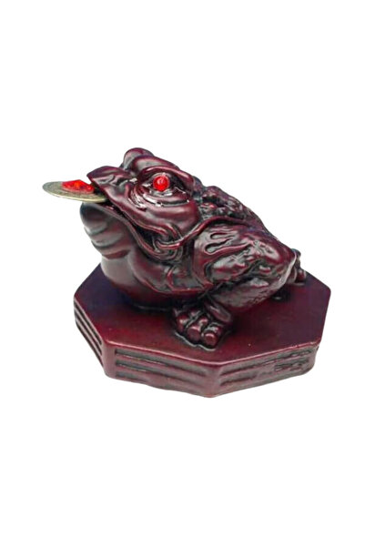 Palo Santo Figurină Feng Shui - Broască Roșie 8cm