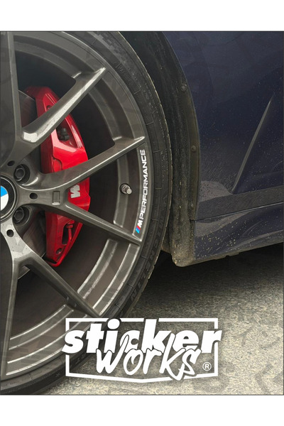 Sticker Works مجموعة ملصقات عجلات بي إم دبليو سي إس - ملصقات عجلات إم
