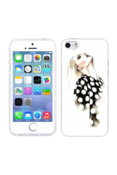 OEM Husa compatibila cu Apple iPhone 5S, iPhone 5 Silicon Gel Tpu Model Women...