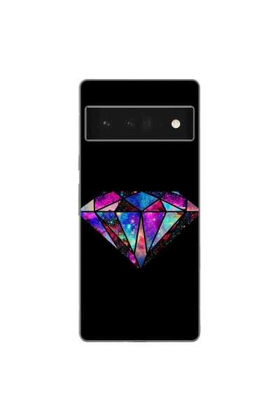 OEM Husa compatibila cu Google Pixel 6 Pro Silicon Gel Tpu Model Diamond Black