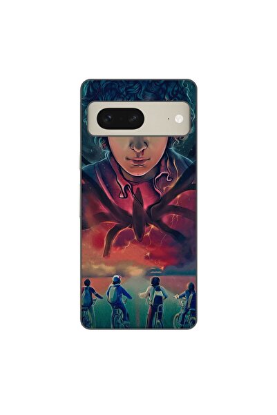 OEM Husa compatibila cu Google Pixel 8 Silicon Gel Tpu Model Stranger Things ...