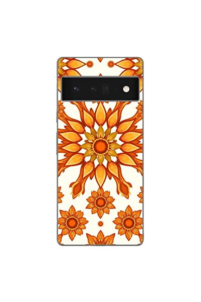 OEM Case compatible with Google Pixel 6 Pro Silicon Gel Tpu Pattern Sun Flowe...