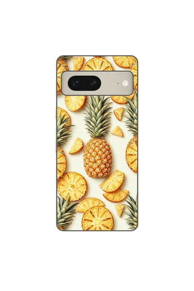 OEM Husa compatibila cu Google Pixel 8 Silicon Gel Tpu Model Juicy Pineapple