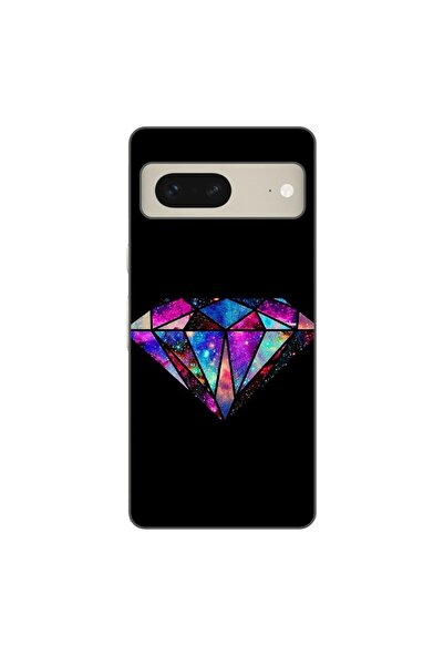 OEM Husa compatibila cu Google Pixel 7 Silicon Gel Tpu Model Diamond Black
